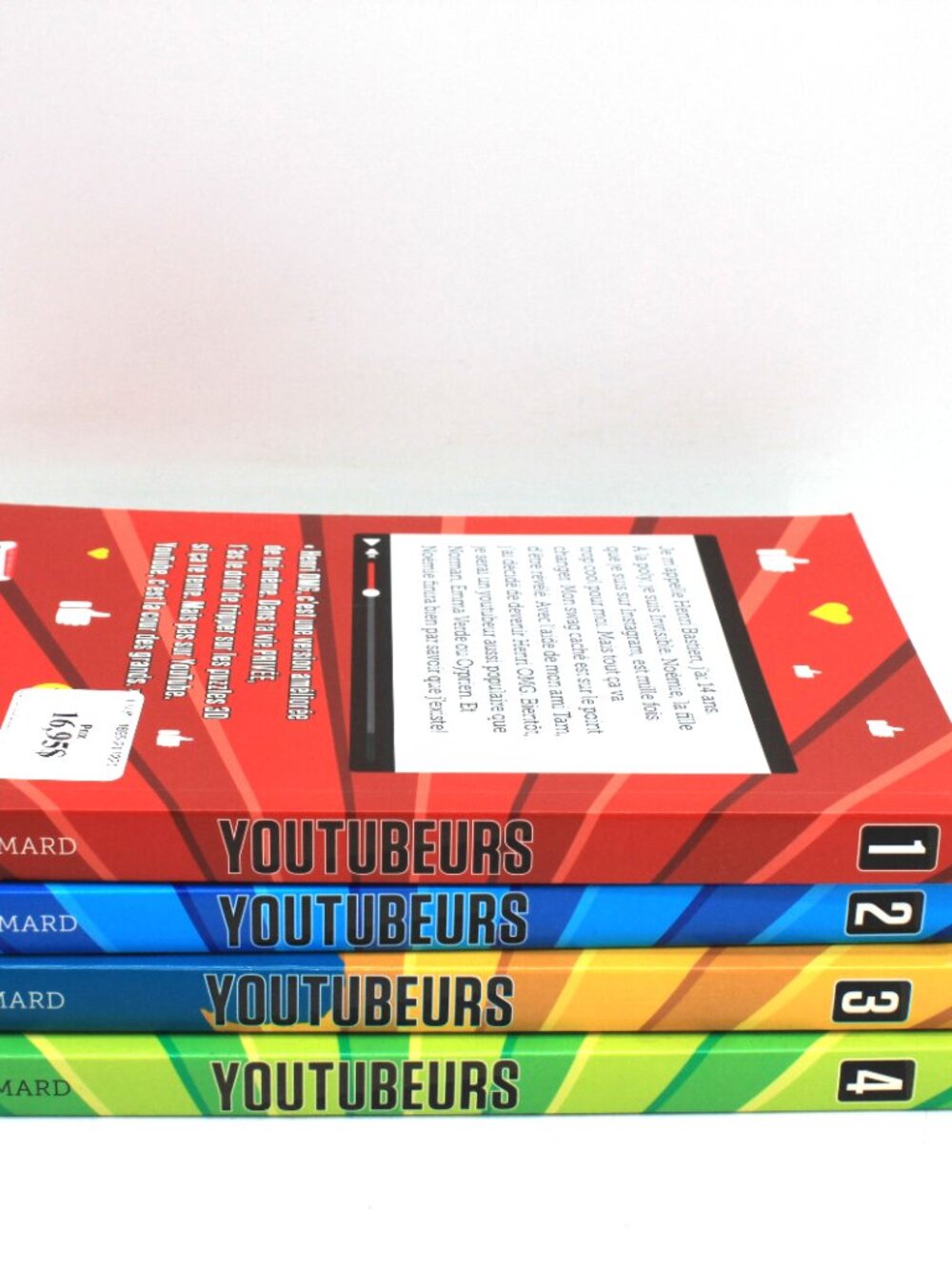 lot 4 livres Books Olivier Simard - Youtubeurs 1-2-3-4 Teen Ados French - Picture 2 of 6